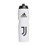 Adidas JUVE Water Bottle, Unisex, White/Black, Talla...
