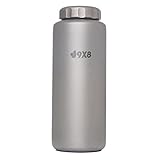 Botella de agua de titanio para deporte, 1050 ml,...
