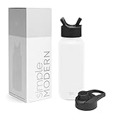 Simple Modern Water Bottle with Straw and Chug Lid...