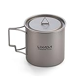 Lixada Titanio Taza Portable Camping Picnic Taza de...