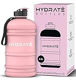 HYDRATE - Botella de agua XL de 2,2 l, sin BPA, a...