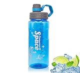RUIXUE - Botella deportiva azul de 1,5 L, botella de...