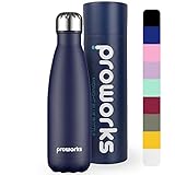 Proworks Botellas de Agua Deportiva de Acero Inoxidable...