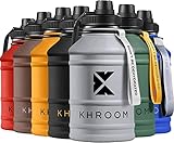 Khroom® Botella Deportiva de Acero Inoxidable 2,2 L -...